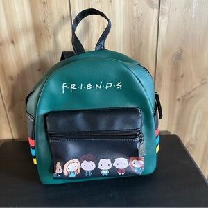 Bioworld Friends Black and Green Backpack, NWT Warner Bros.